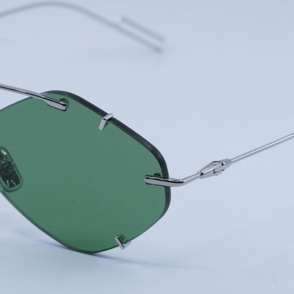 DIOR SUNGLASSES DIORINCLUSION 1007 Palladium / Green - Picture 4 of 7